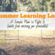 Summer Learning Loss: A Simple Plan to Fight It (with free writing jar printable)