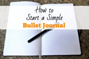 How to Start a Simple Bullet Journal