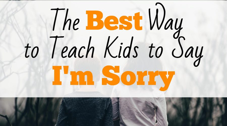 The Best Way to Teach Kids to Say, “I’m Sorry”