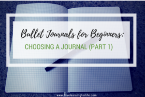 Bullet Journals for Beginners: Choosing a Journal Part 1